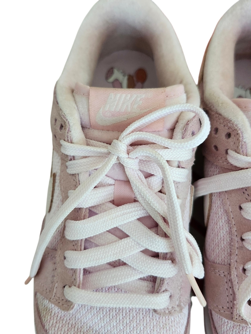 Nike Women's Suede Pink Teddy Bear Edition Low Dunks Size 7.5 - Picture 11 of 16
